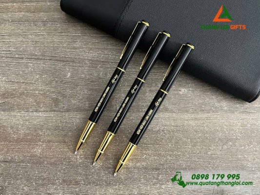 Bút Ký Kim Loại Màu Đen - Khắc Tên Bệnh Viện ĐKKV Long Khánh