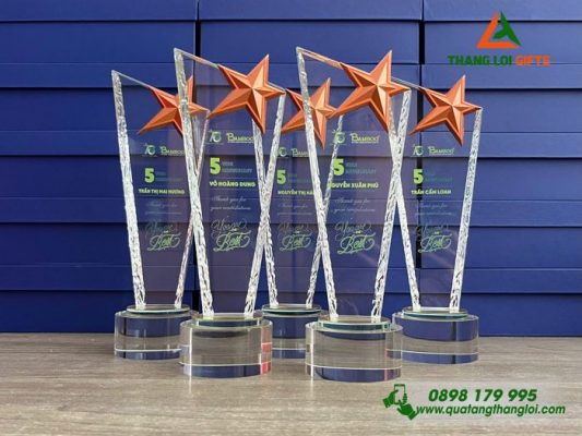 Kỷ Niệm Chương In Logo 15 Năm Doanh Nghiệp BAMBOO