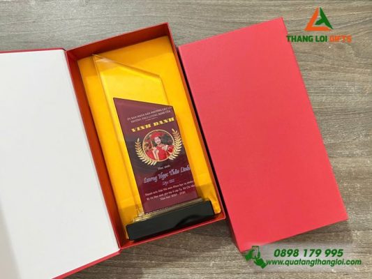 Cup Pha Lê - In Hình Ảnh Logo Trường THCS Lương Định Của