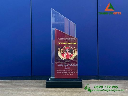 Cup Pha Lê - In Hình Ảnh Logo Trường THCS Lương Định Của
