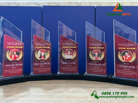 Cup Pha Lê - In Hình Ảnh Logo Trường THCS Lương Định Của