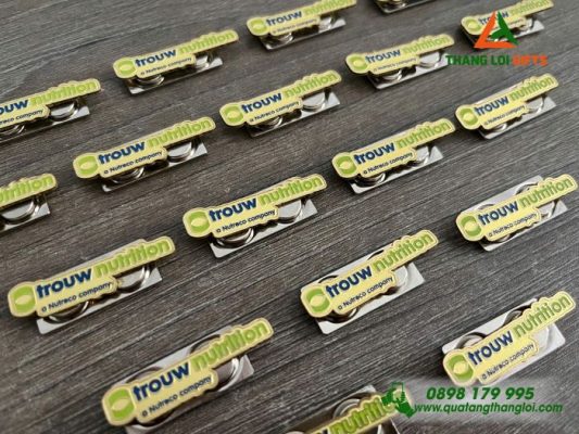 Huy Hiệu Cài Áo Nam Châm Hít - Logo Trow Nutrition