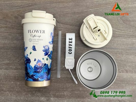 Ly Giữ Nhiệt 530ml - Khắc Logo Doanh Nghiệp Hải Minh Shipping