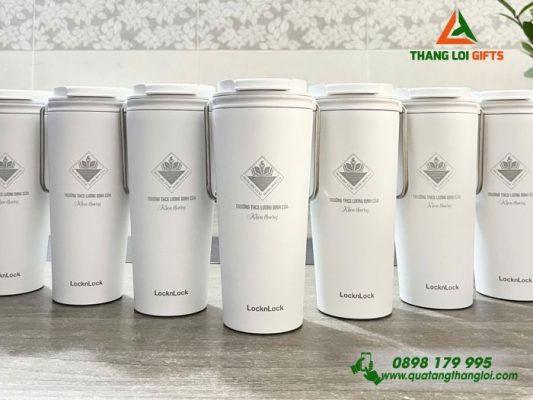 Ly Giữ Nhiệt Lock&Lock - Khắc Logo Trường THCS Lương Định Của
