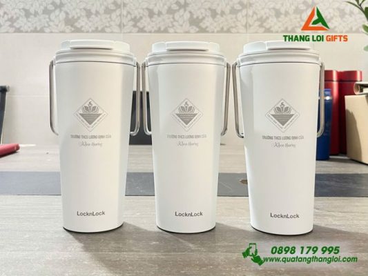 Ly Giữ Nhiệt Lock&Lock - Khắc Logo Trường THCS Lương Định Của