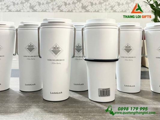 Ly Giữ Nhiệt Lock&Lock - Khắc Logo Trường THCS Lương Định Của