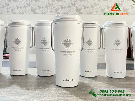 Ly Giữ Nhiệt Lock&Lock - Khắc Logo Trường THCS Lương Định Của