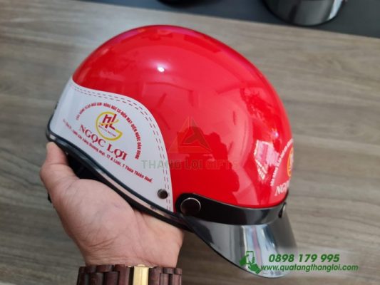 Mũ Bảo Hiểm In Logo Doanh Nghiệp Làm Quà Tặng