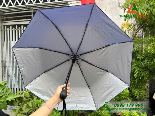 Dù Cầm Tay Gấp 3 - In Logo Trung Tâm Ngoại Ngữ ALOHA Sài Gòn