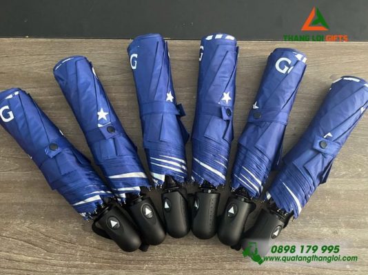Dù Cầm Tay Gấp 3 - In Logo Trung Tâm Ngoại Ngữ ALOHA Sài Gòn