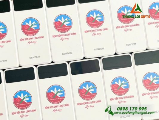 Pin Sạc Dự Phòng SenDem - In Logo Bệnh Viện ĐKKV Long Khánh