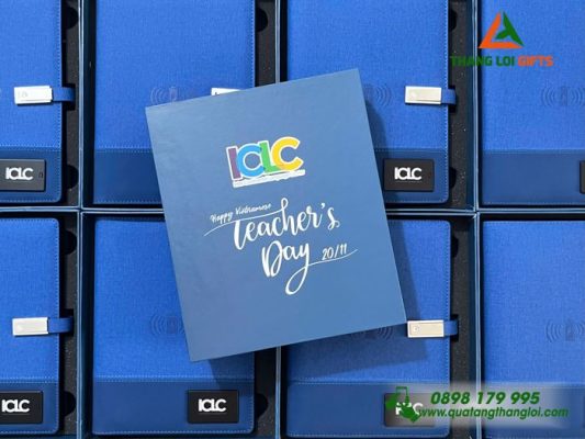 Sổ Tay Thông Minh 4in1 Khắc Logo ICLC Làm Quà Tặng Doanh Nghiệp