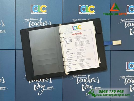 Sổ Tay Thông Minh 4in1 Khắc Logo ICLC Làm Quà Tặng Doanh Nghiệp