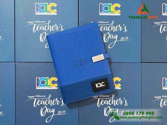 Sổ Tay Thông Minh 4in1 Khắc Logo ICLC Làm Quà Tặng Doanh Nghiệp
