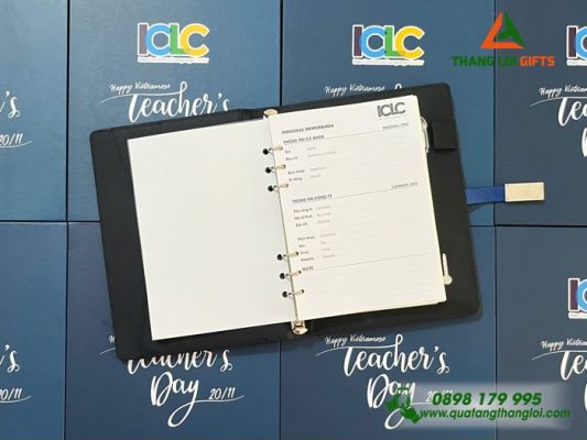 Sổ Tay Thông Minh 4in1 Khắc Logo ICLC Làm Quà Tặng Doanh Nghiệp
