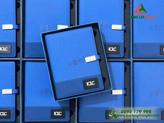 Sổ Tay Thông Minh 4in1 Khắc Logo ICLC Làm Quà Tặng Doanh Nghiệp