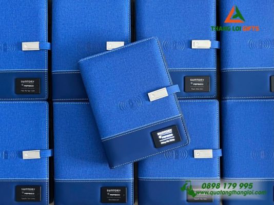 Sổ Tay Đa Năng 8.000mAh - Khắc Logo Doanh Nghiệp Suntory Pepsico