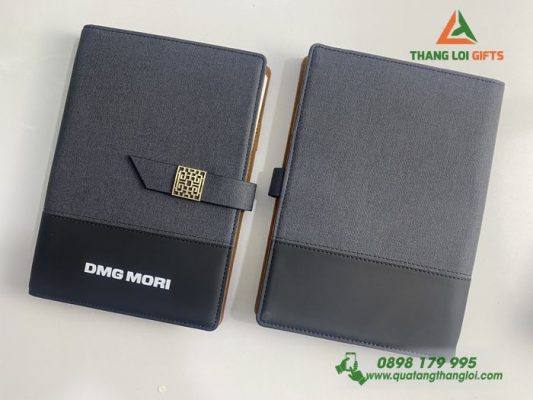 Sổ Da Bìa Còng Cao Cấp In Logo Doanh Nghiệp DMG MORI Việt Nam