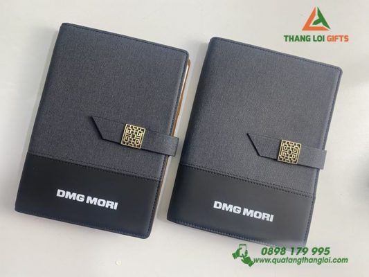 Sổ Da Bìa Còng Cao Cấp In Logo Doanh Nghiệp DMG MORI Việt Nam