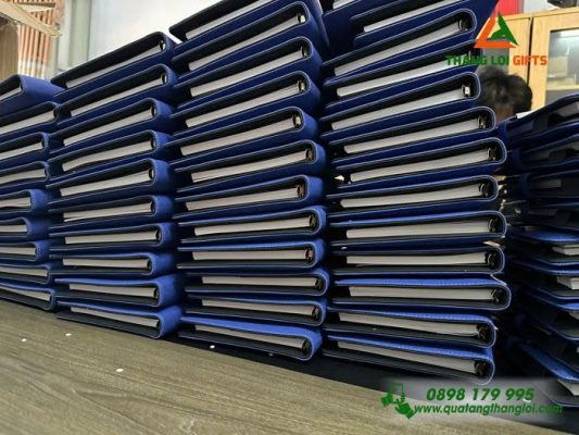 Combo (Sổ Sạc Đa Năng+Bút ) In Khắc Logo Doanh Nghiệp FIVESTAR POSEIDON