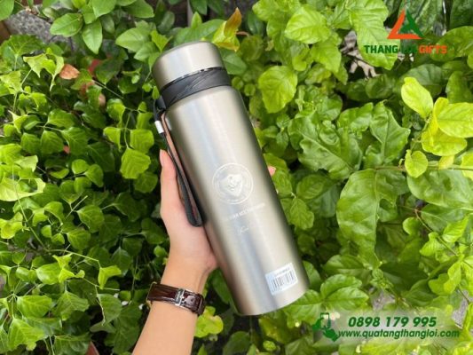 Bình Giữ Nhiệt Lock&Lock LHC6180 800ML Khắc Logo Hải Quan Việt Nam