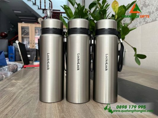 Bình Giữ Nhiệt Lock&Lock LHC6180 800ML Khắc Logo Hải Quan Việt Nam