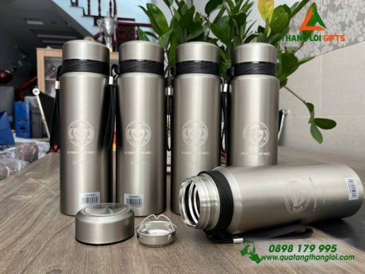 Bình Giữ Nhiệt Lock&Lock LHC6180 800ML Khắc Logo Hải Quan Việt Nam