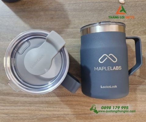 Cốc Giữ Nhiệt LocknLock LHC4219 Màu Xanh Navy Khắc Tên Theo Yêu Cầu