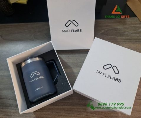 Cốc Giữ Nhiệt LocknLock LHC4219 Xanh Navy Khắc Tên Theo Yêu Cầu