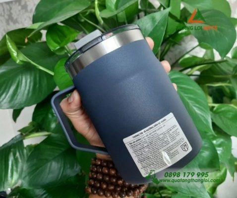 Cốc Giữ Nhiệt LocknLock LHC4219 Xanh Navy Khắc Tên Theo Yêu Cầu