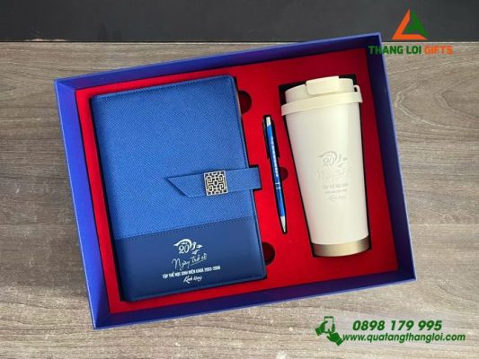 Bộ Quà Tặng (Sổ+Ly+Bút) In Khắc Kỷ Niệm 20 năm Ngày Ra Trường