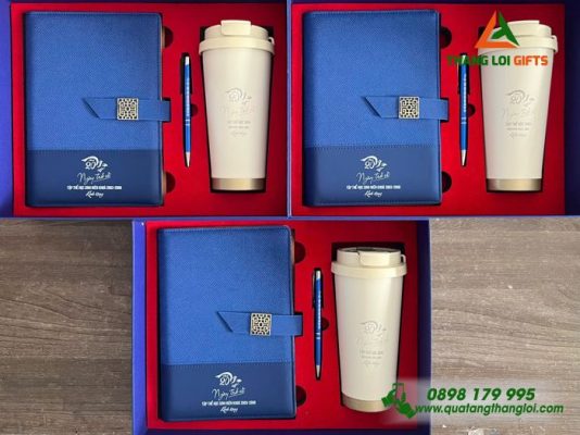 Bộ Quà Tặng (Sổ+Ly+Bút) In Khắc Kỷ Niệm 20 năm Ngày Ra Trường