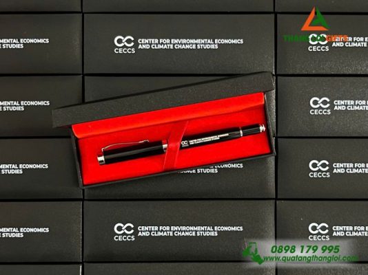 Bút Ký Kim Loại Màu Đen Khắc Logo Doanh Nghiệp CECCS