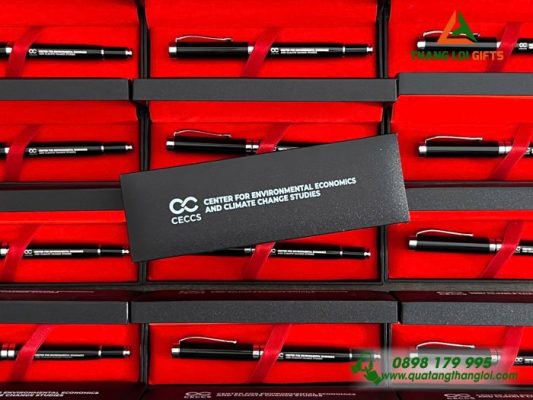 Bút Ký Kim Loại Cao Cấp Màu Đen Khắc Logo Doanh Nghiệp CECCS