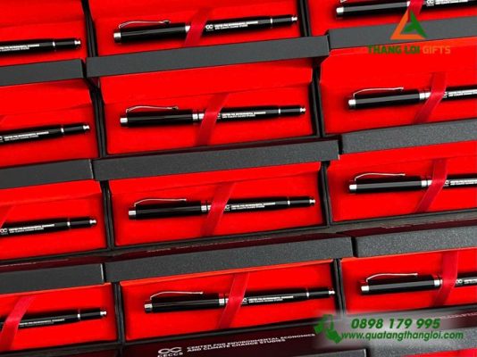 Bút Ký Kim Loại Cao Cấp Màu Đen Khắc Logo Doanh Nghiệp CECCS