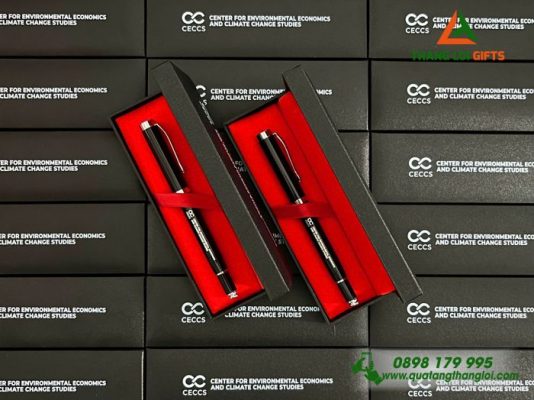 Bút Ký Kim Loại Cao Cấp Màu Đen Khắc Logo Doanh Nghiệp CECCS