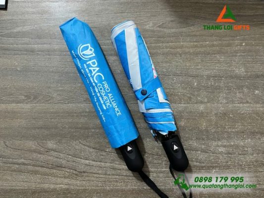 Dù Cầm Tay Gấp 3 Cao Cấp In Logo Doanh Nghiệp PRO ALLIANCE COSMETIC