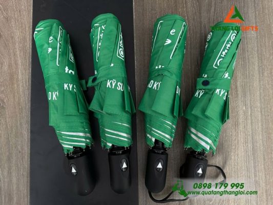 Ô Dù Cầm Tay Gấp 3 In Logo Doanh Nghiệp Làm Quà Tặng