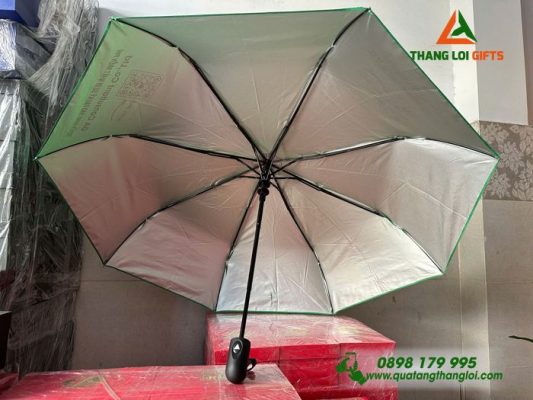 Ô Dù Cầm Tay Gấp 3 In Logo Doanh Nghiệp Làm Quà Tặng