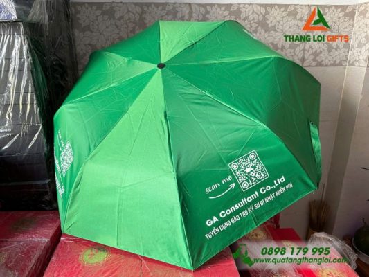 Ô Dù Cầm Tay Gấp 3 In Logo Doanh Nghiệp Làm Quà Tặng