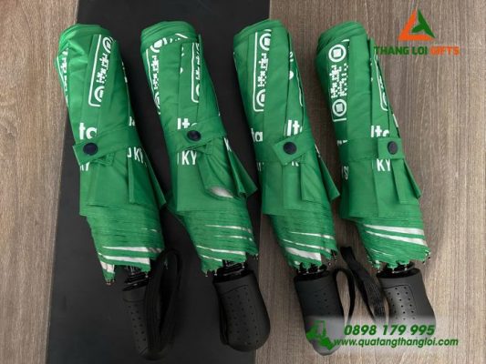 Ô Dù Cầm Tay Gấp 3 In Logo Doanh Nghiệp Làm Quà Tặng