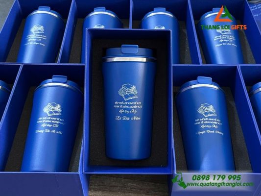 Ly Giữ Nhiệt Khắc Logo Tập Thể Lớp Kinh Tế K22 Tri Ân Thầy Cô