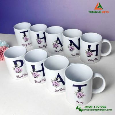 Ly Sứ Trắng In Logo, Hình Ảnh Và Tên Riêng – Quà Tặng Doanh Nghiệp Cao Cấp