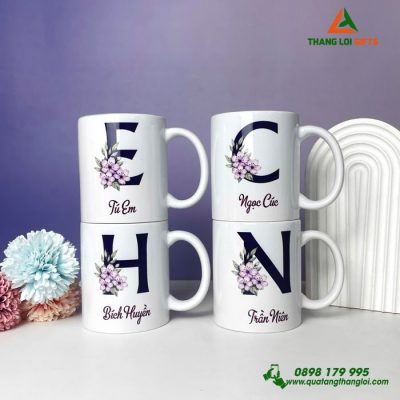 Ly Sứ Trắng In Logo, Hình Ảnh Và Tên Riêng – Quà Tặng Doanh Nghiệp Cao Cấp