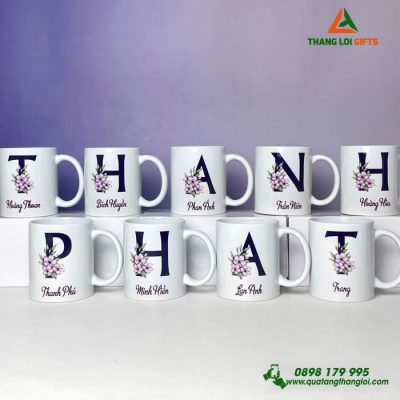 Ly Sứ Trắng In Logo, Hình Ảnh Và Tên Riêng – Quà Tặng Doanh Nghiệp Cao Cấp
