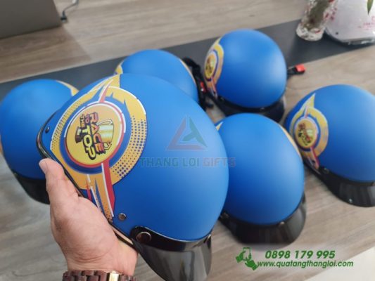 Nón Bảo Hiểm In Logo Làm Quà Tặng Doanh Nghiệp