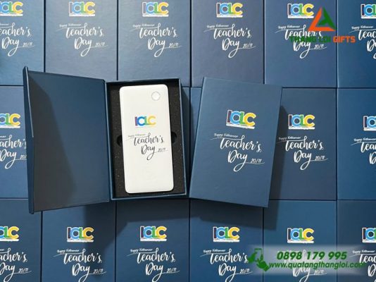 Bộ Pin Sạc Dự Phòng In Logo ICLC Làm Quà Tặng