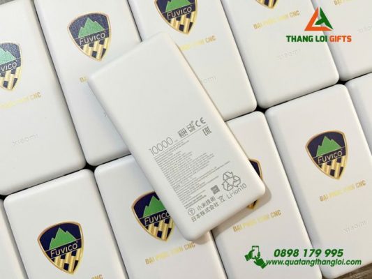 Pin Sạc Dự Phòng Xiaomi 20.000mAh In Logo Doanh Nghiệp Đại Phúc Vĩnh CNC
