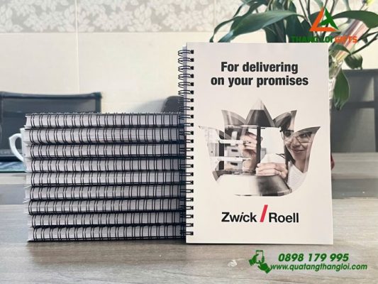 Sổ Tay Lò Xo In Logo Hình Ảnh Doanh Nghiệp Zwick Roell Group