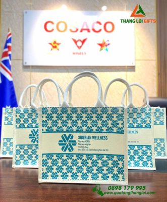 Túi Vải Đay In Logo Hình Ảnh Doanh Nghiệp Theo Yêu Cầu